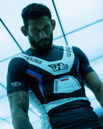 "Racer" Short Sleeves Rash Guard Black - view 4