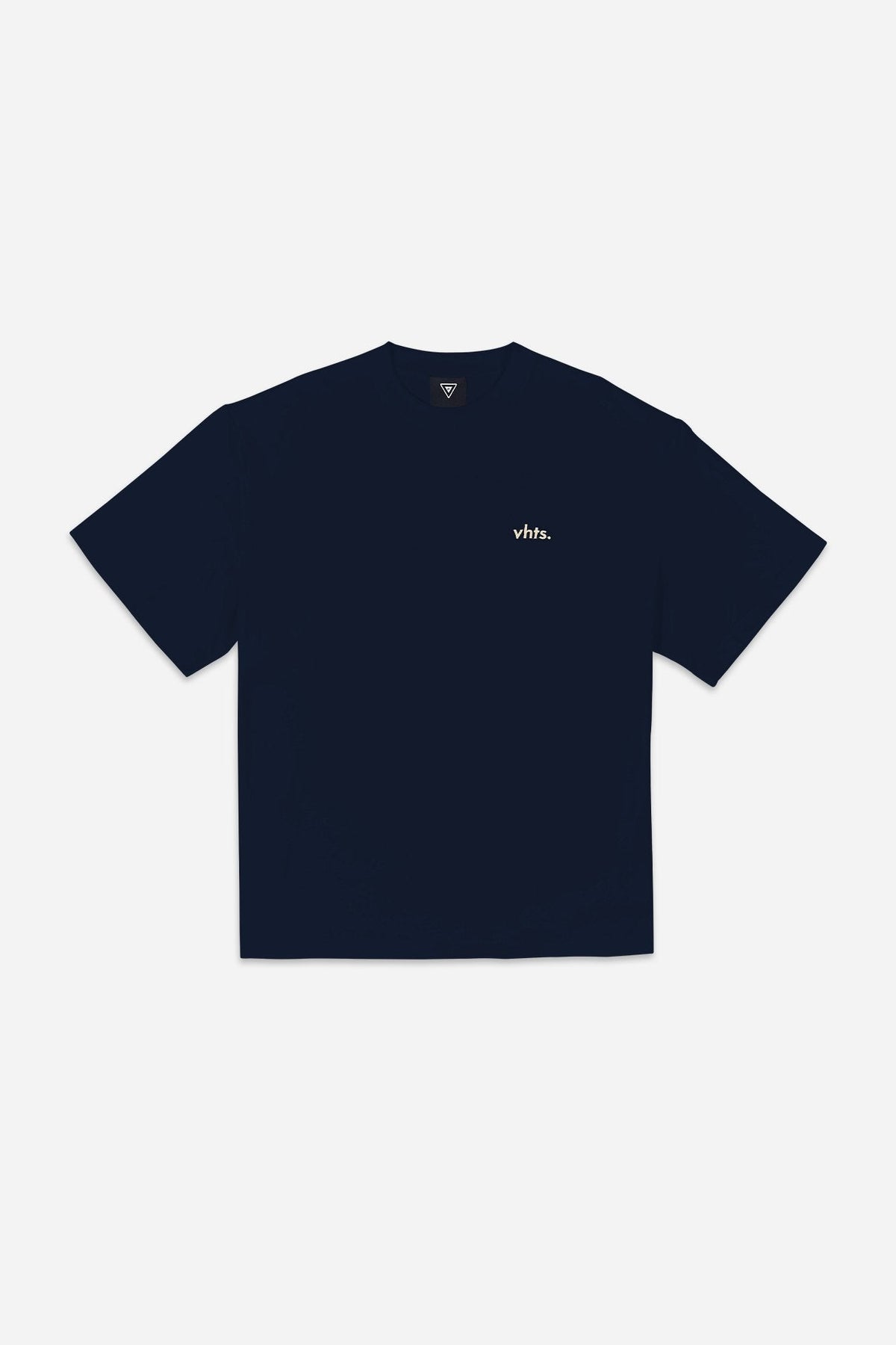 VHTS Logo T-Shirt – Premium Cotton Staple - Dark Blue