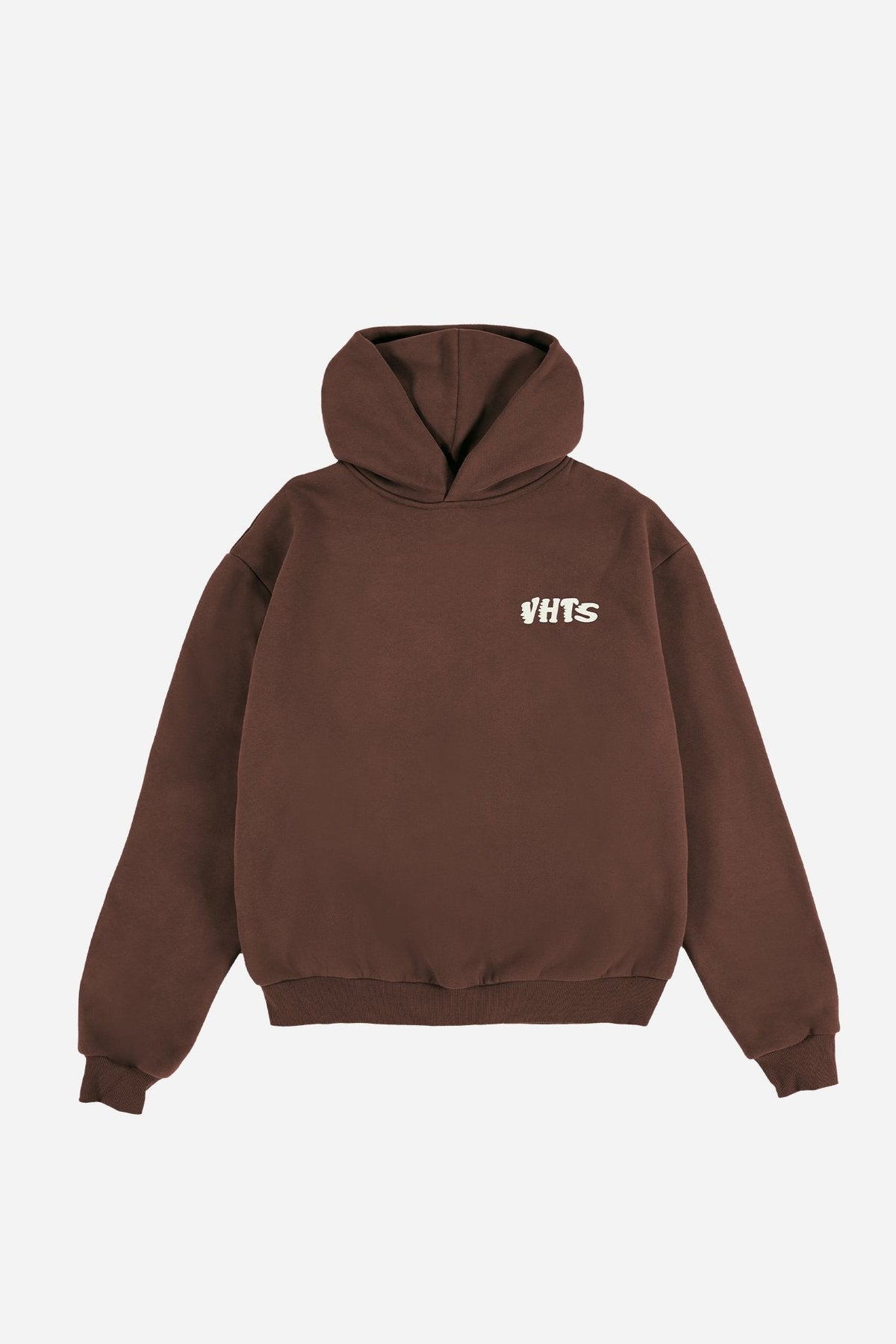 "VHTS JJC" OVERSIZED HOODIE - Brown / Cream White
