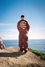 VHTS JJC Heavy Cotton Sweatpants — Brown / Cream White - view 5