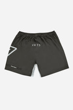 Violent Hymn Series BJJ Fitted Shorts Charcoal Gray - view 2
