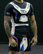 "Racer" Short Sleeves Rash Guard Black - view 3
