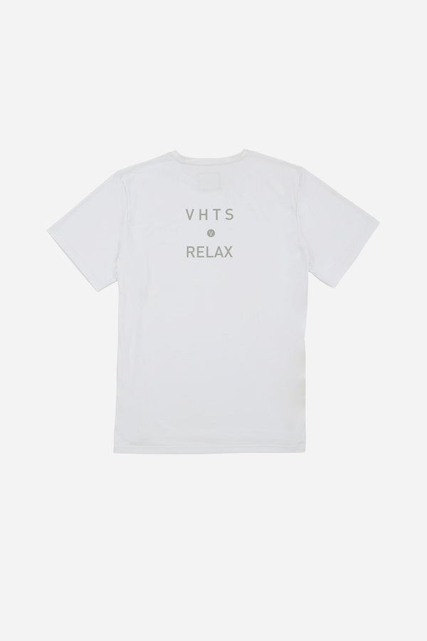 Collection "VHTS RELAX" - Relaxed fit short sleeve rash guard/ Sports T shirts WHITE - view 2