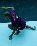 "Racer" Short Sleeves Rash Guard Purple - view 7